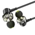 Awei Z1 Dual Driver 3.5mm Wired Sports Black Earphone